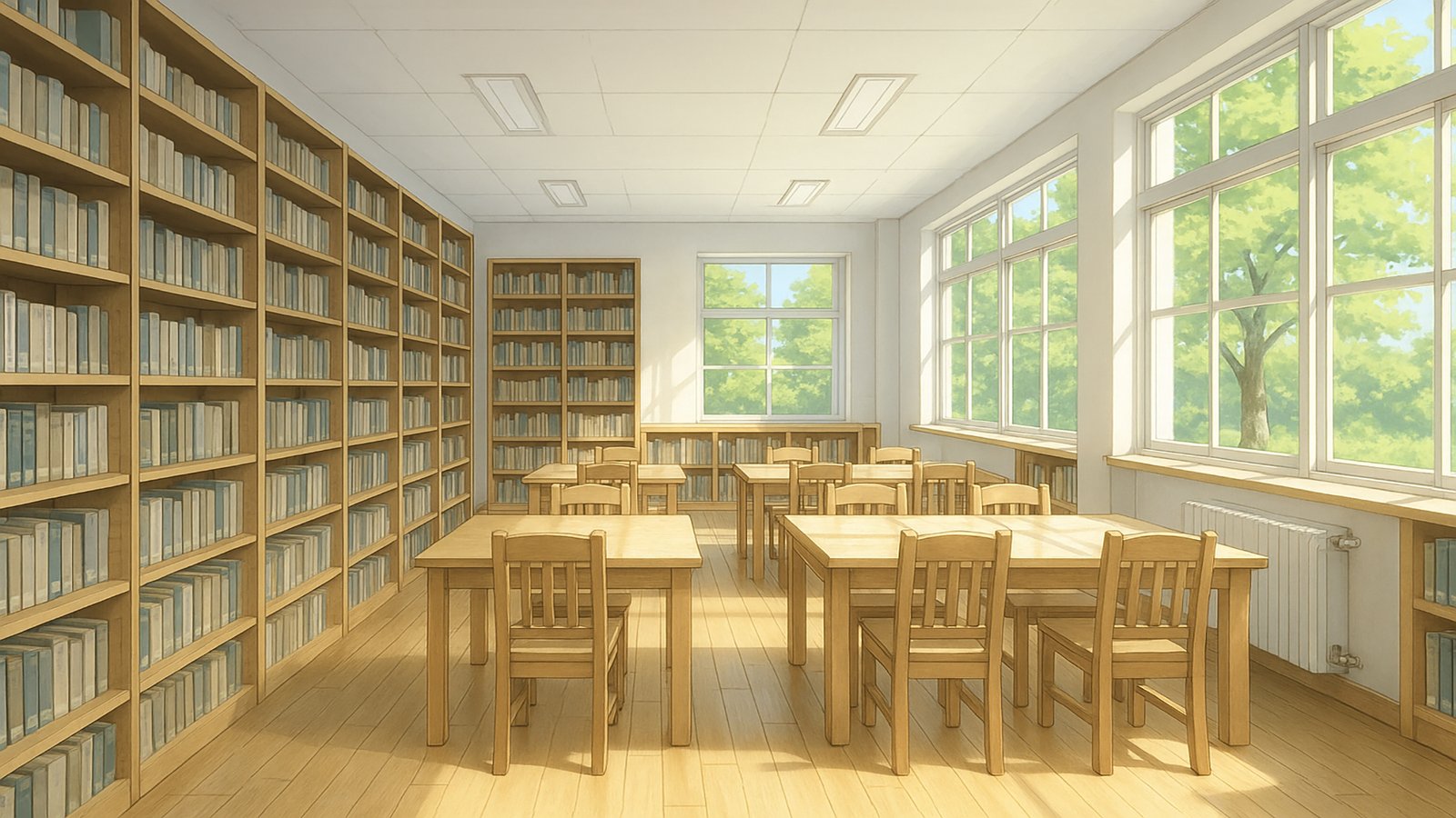 夏の図書室