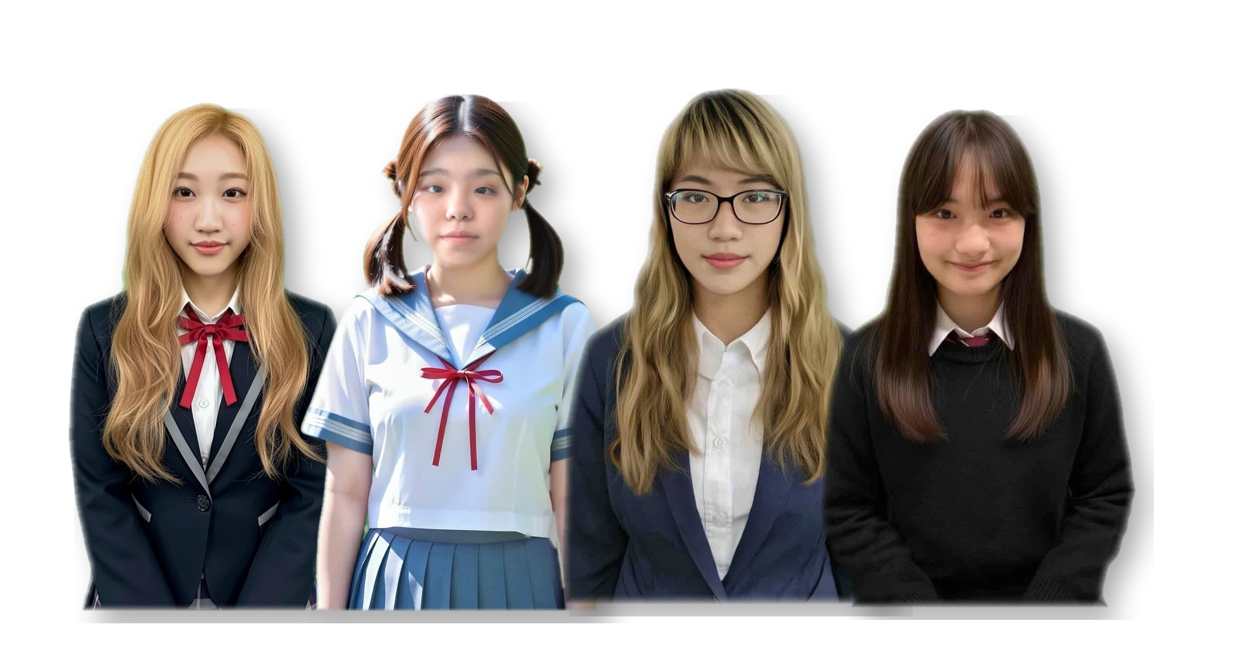 相良きょうこ、白石たおん、根井ねいな、わたみ